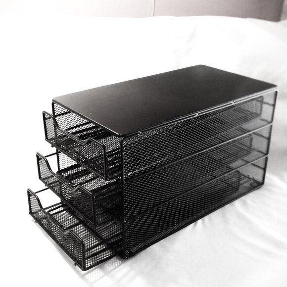 Ideal ~~~ METAL STORAGE~~~ Each of 3 Drawers has 3 Equal Dividers - Picture 1 of 1